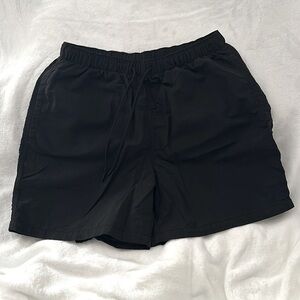 Men’s black drawstring shorts